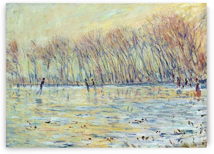 The Skaters at Giverny by Claude Monet