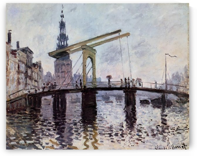The Bridge in Amsterdam by Claude Monet