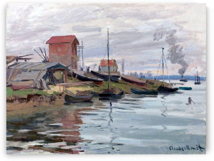 The Seine at Petit-Gennevilliers by Claude Monet