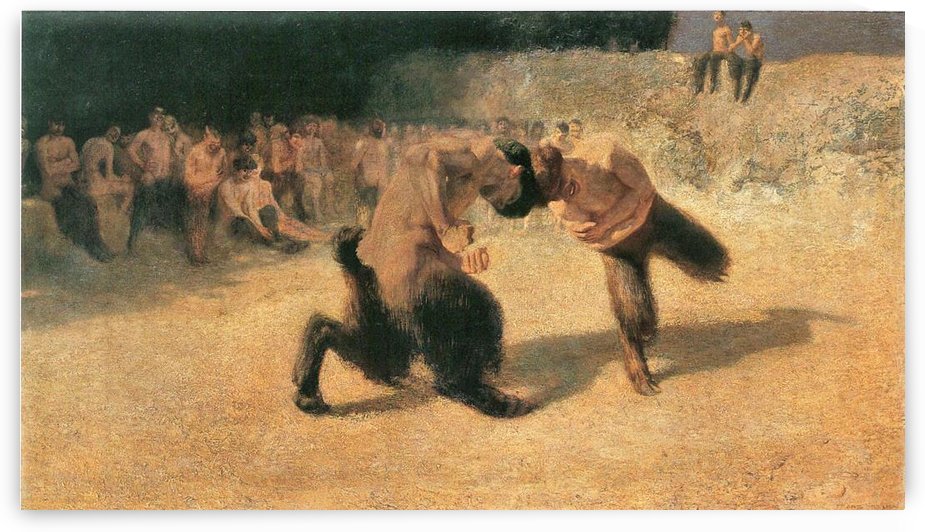 Fighting Faune 1 by Franz von Stuck
