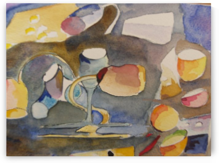 Fruit Cheese and Wine Party by Adrian Butt