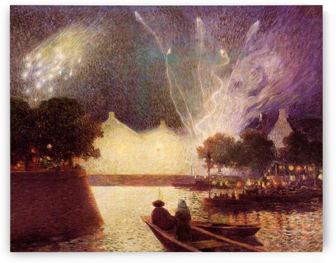 Clear Moon above the Baks of the Loire by Ferdinand du Puigaudeau