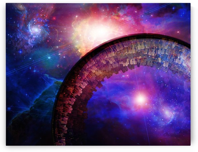 Spaceship Colony by Bruce Rolff