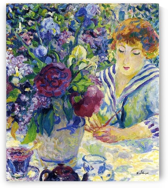 Vase of Flowers by Georges dEspagnat