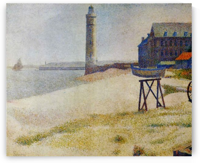 The Hospice and a Lighthouse of Honfleur by Georges Seurat