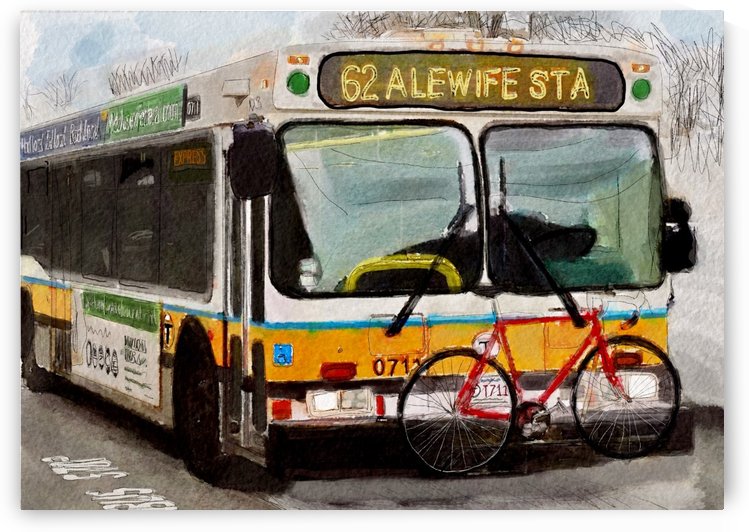 MBTA 62 Bus by Harry Forsdick