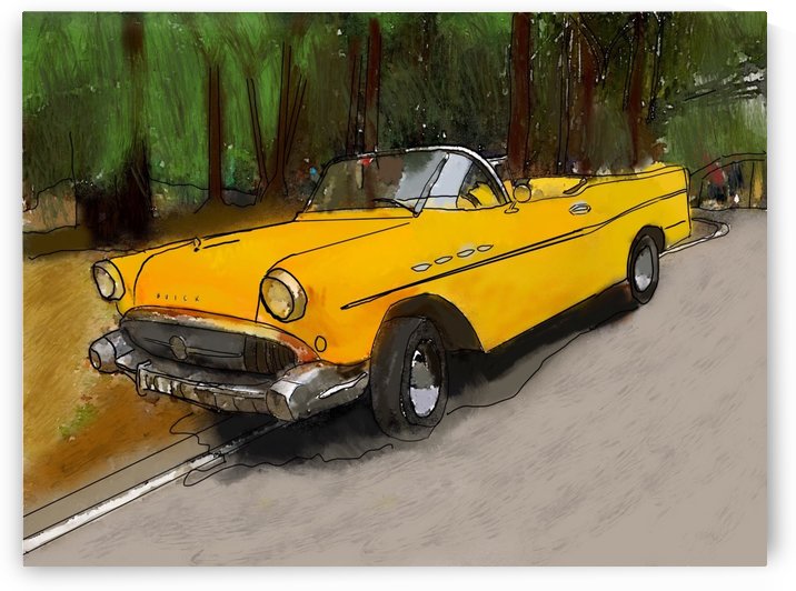 Cuba Yellow Car by Harry Forsdick