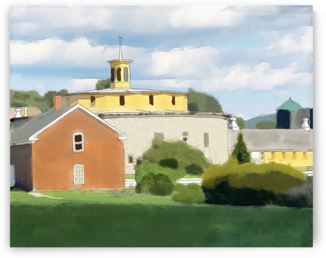 Hancock Shaker Village Round Stone Barn and Brick Poultry House by Harry Forsdick