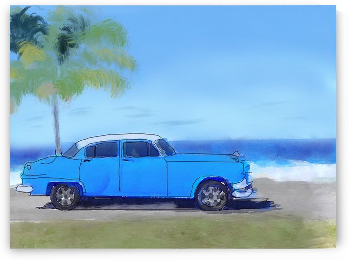 Cuba Blue Car by Harry Forsdick