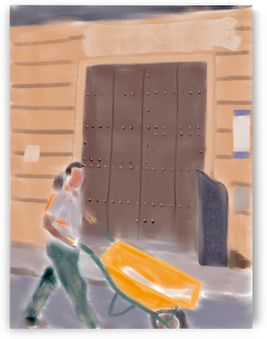 Cuba Wheelbarrow Worker by Harry Forsdick