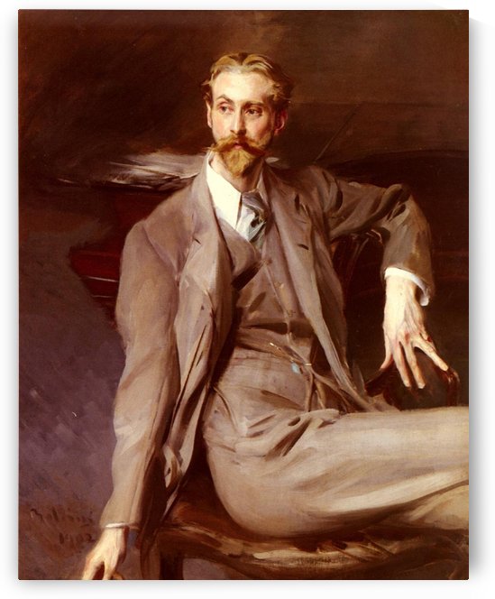 Portrait of the Artist Lawrence Alexander Harrison by Giovanni Boldini