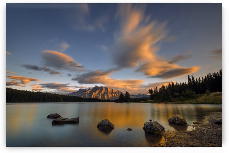 Two Jack Lake Sunset by 1x