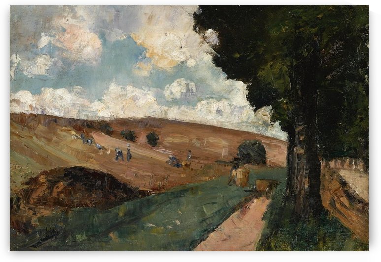 Workers in a FIield, Thuringen by Lesser Ury