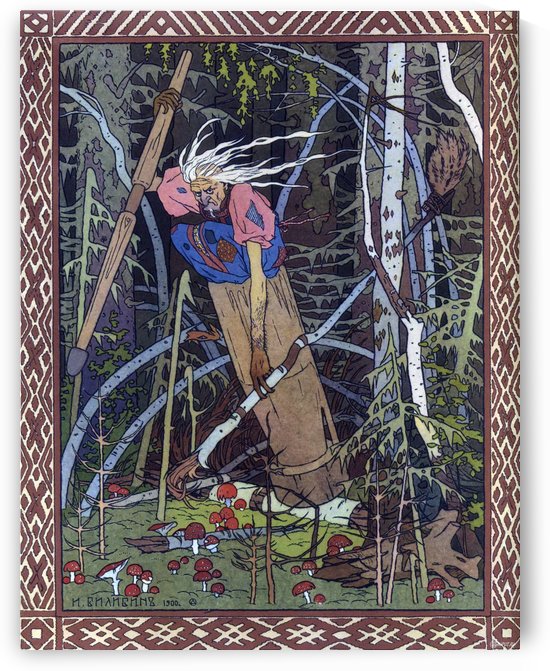 Baba Yaga by Ivan Bilibin