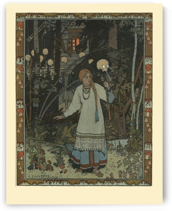 Vasilisa the beautiful by Ivan Bilibin