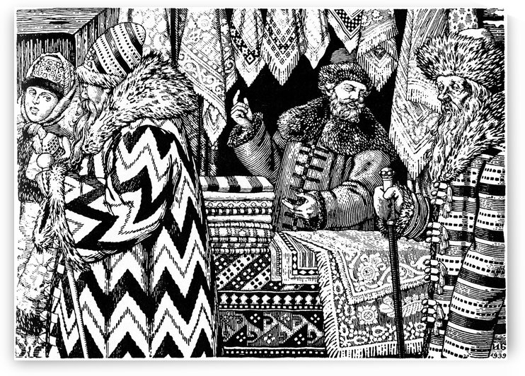 The Merchant by Ivan Bilibin