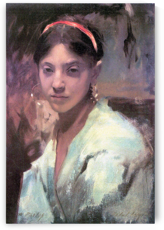 Head of a Capri Girl by John Singer Sargent