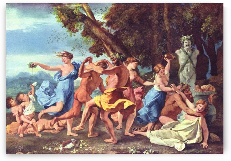A Bacchanalian Revel before a Term by Nicolas Poussin