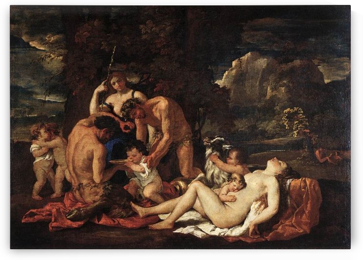 The Nurture of Bacchus by Nicolas Poussin