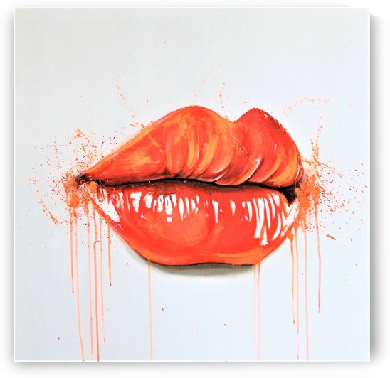 Lèvres oranges par Artémo by Artémo par Christine Bélanger