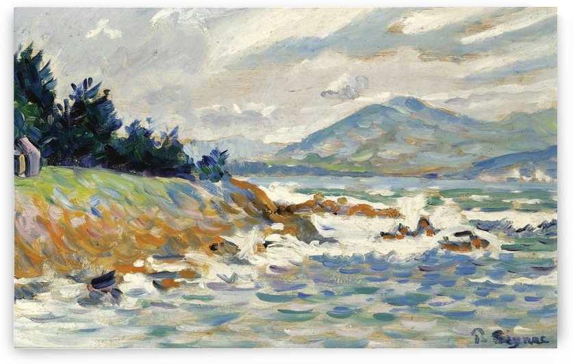 Saint-Tropez, the Gust of Eastern Wind by Paul Signac