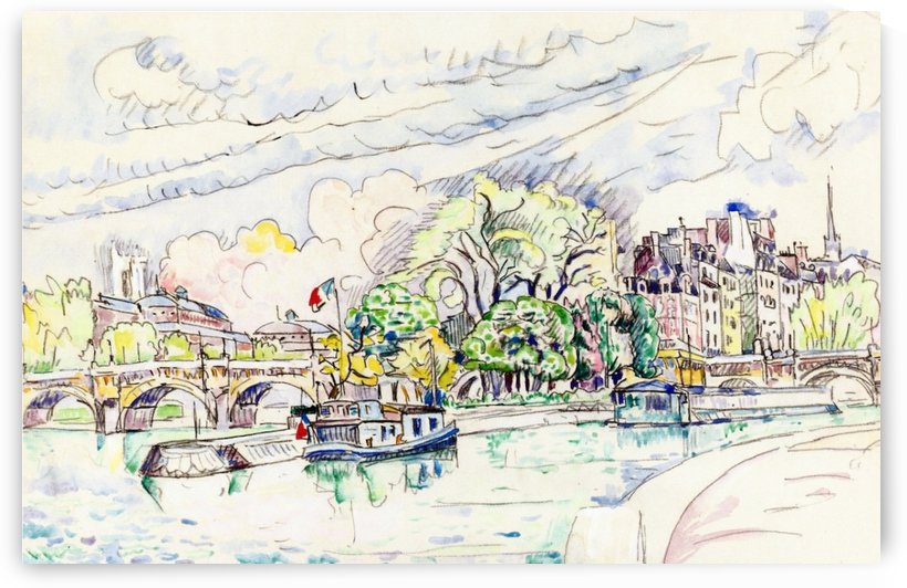 The Vert-Galant at Paris by Paul Signac