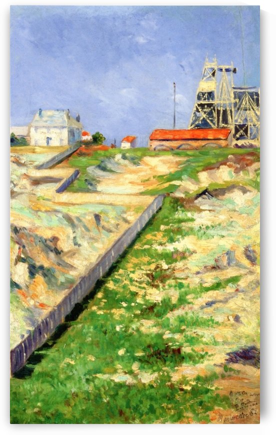 The Scaffolds at Sacre-Court by Paul Signac