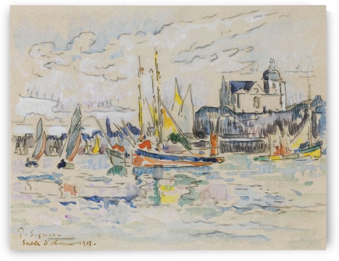 View of the Port of Sables d'Olonne by Paul Signac