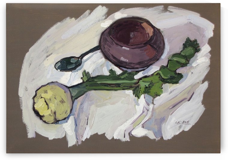 Still Life with Celery by Ivan Kolisnyk