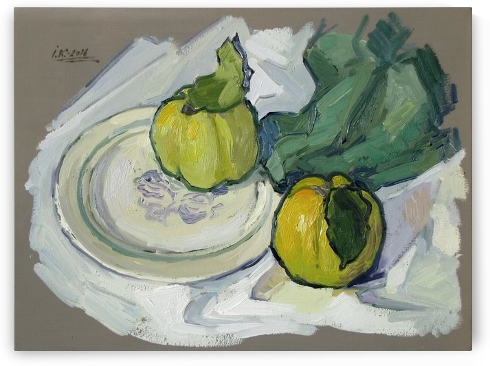 Still Life with Quince by Ivan Kolisnyk