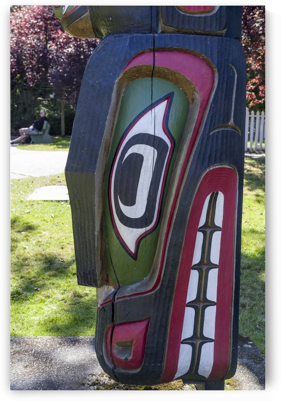 Totem Poles in Thunderbird Park Victoria BC 15 by Bob Corson