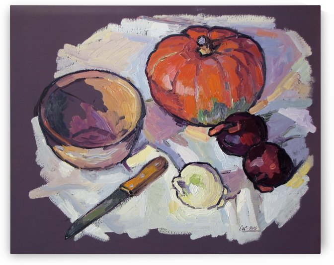 Still Life with Pumpkin by Ivan Kolisnyk