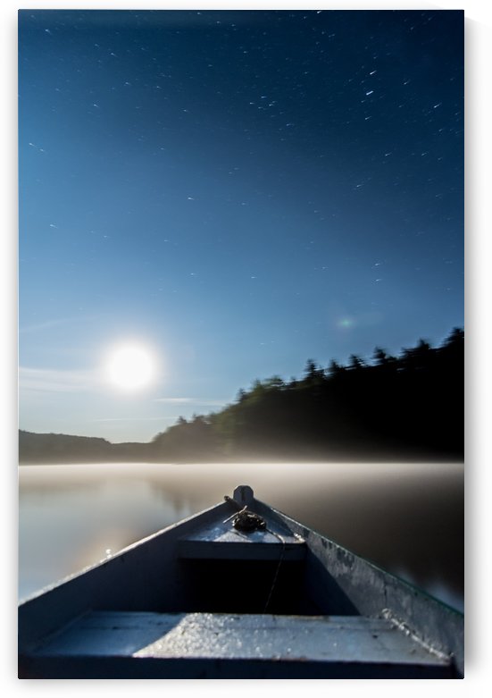 Pleine lune, St Alban, Québec 2 by Ian Gagné