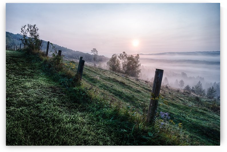 Brume, Richmond, Estrie, Québec 2 by Ian Gagné