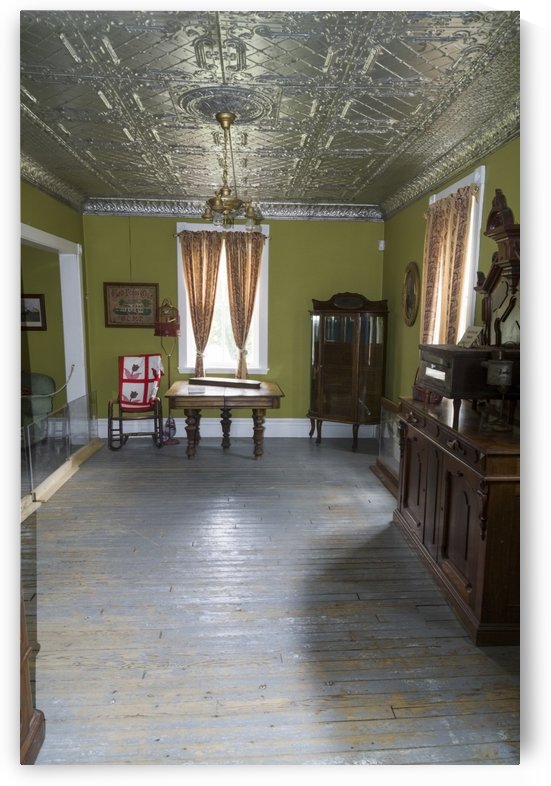 Tin ceiling in Duford House by Bob Corson