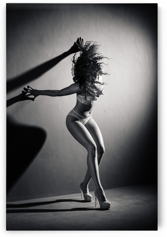 Shadows against the wall by Johan Swanepoel