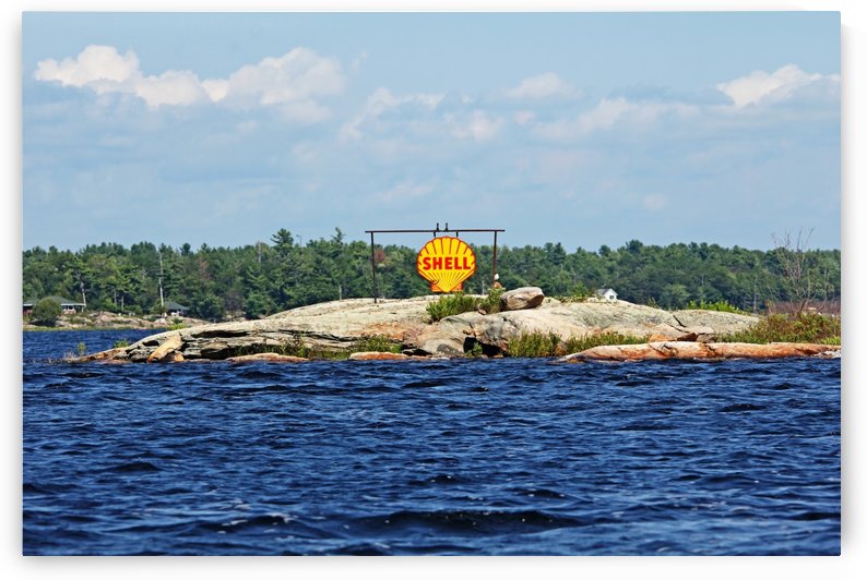 Vintage Shell Sign by Deb Oppermann