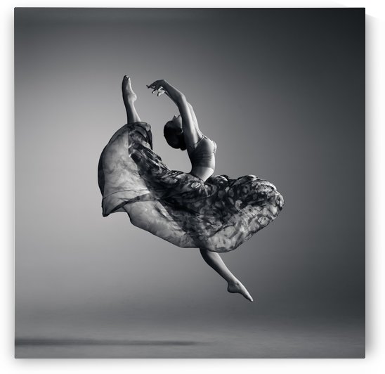 Ballerina jumping by Johan Swanepoel