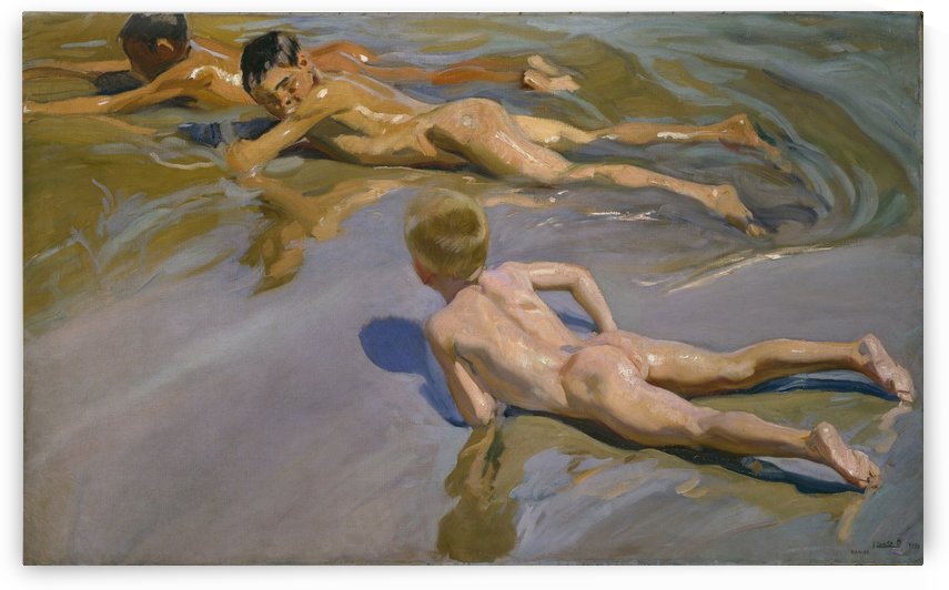 Chicos en la playa by Joaquin Sorolla
