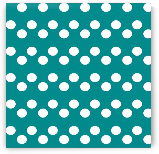Dark Cyan Polka Dots by rizu_designs