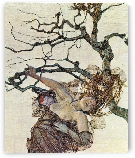 The bad mothers detail by Giovanni Segantini