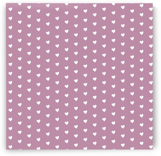 DARK MAUVE Heart Shape Pattern by rizu_designs