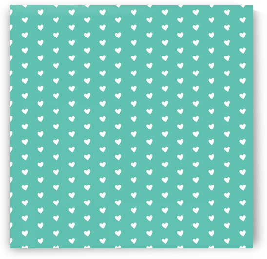 Sweet Green Heart Shape Pattern by rizu_designs