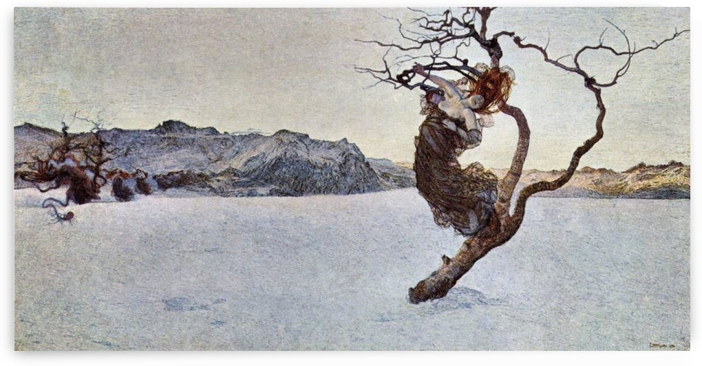 The evil mothers 1 by Giovanni Segantini
