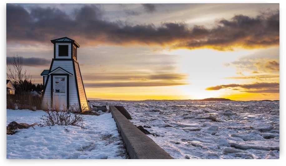 A winter evening by Adrien Cote