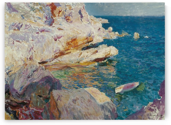 El bote blanco by Joaquin Sorolla