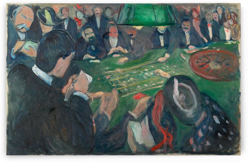 At the Roulette Table in Monte Carlo by Edvard Munch