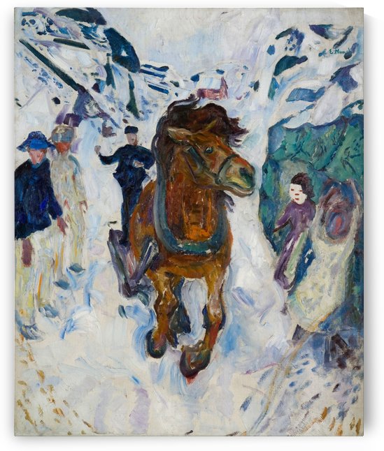 Galloping Horse by Edvard Munch