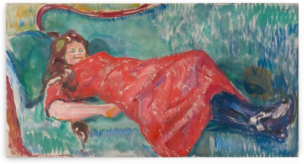 On the Sofa by Edvard Munch
