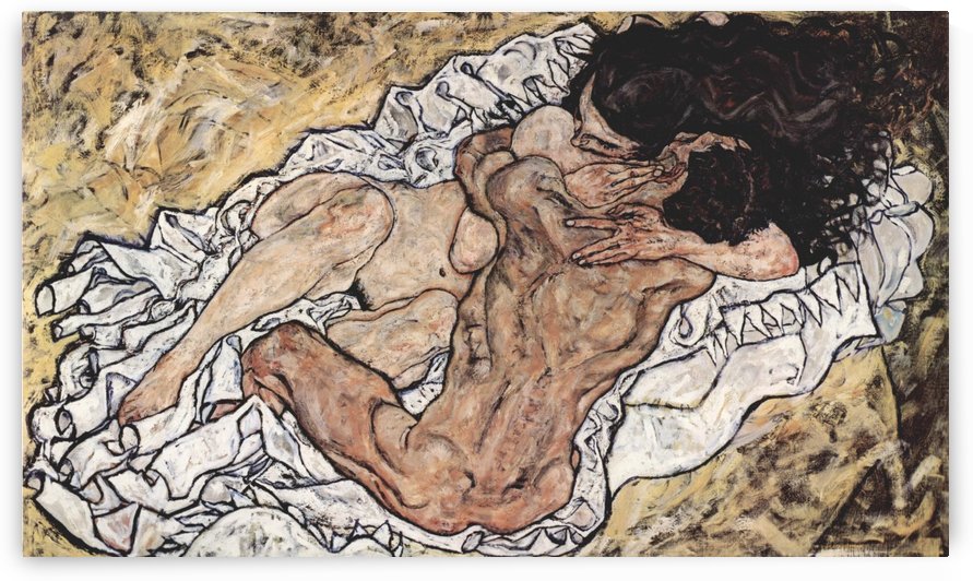 The Embrace by Egon Schiele